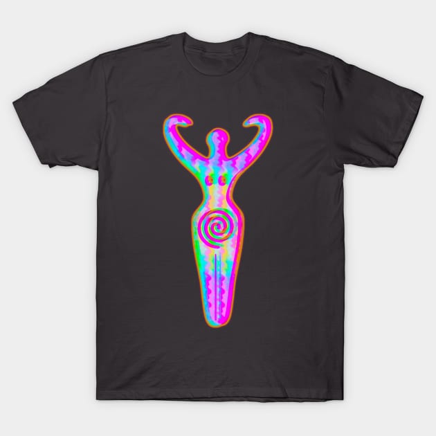 Spiral goddess T-Shirt by indusdreaming